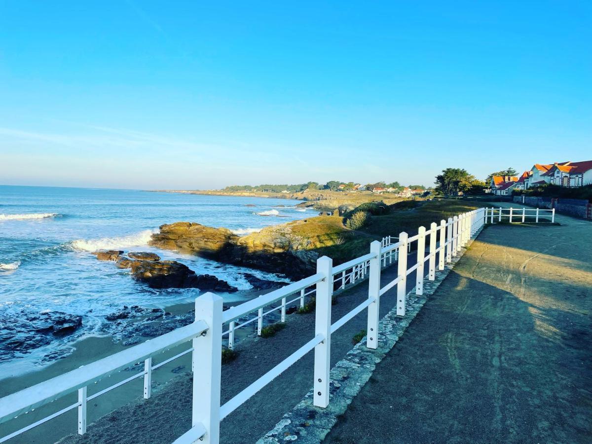 Appartement A 1 Pas De La Plage, Ambiance Boheme Naturel Prefailles Luaran gambar