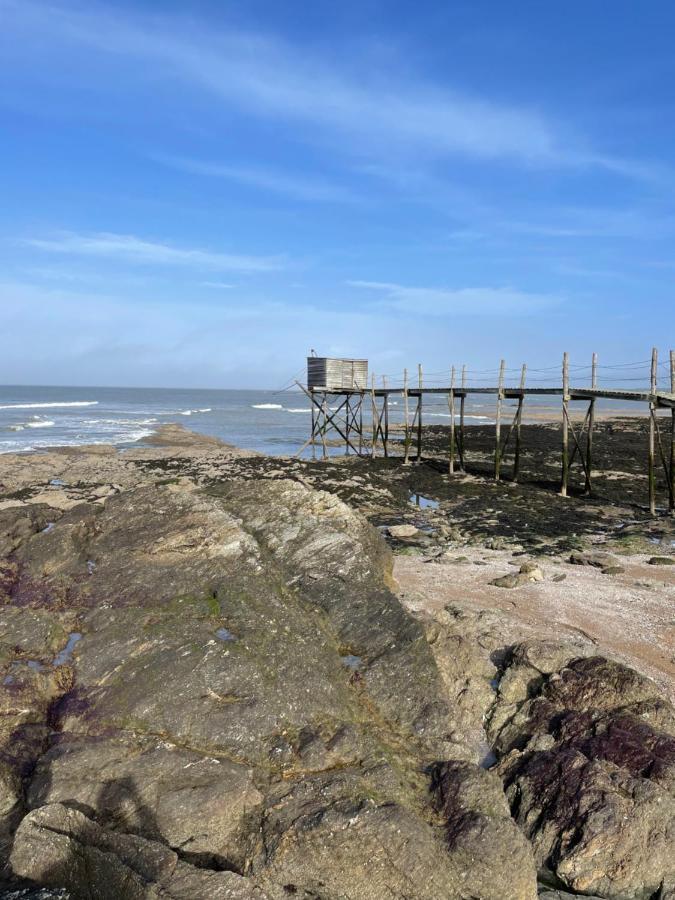 Appartement A 1 Pas De La Plage, Ambiance Boheme Naturel Prefailles Luaran gambar